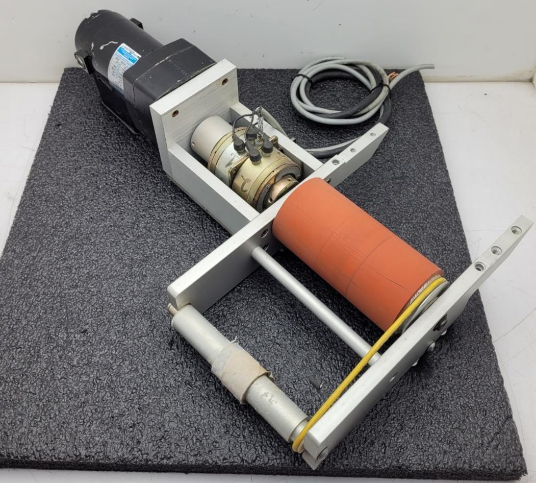 LEESON 985-627H 90VDC 0.8A Permanent Magnet 60:1 GearMotor w/ Clutch 30RPM