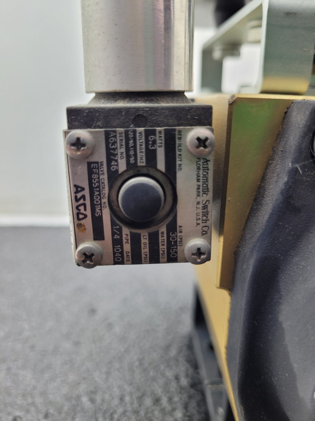 Moniteur Sentinel Sirca AP3.5 AMYB-5120 Pnumatic Rotary Value Operator ASCO 8551