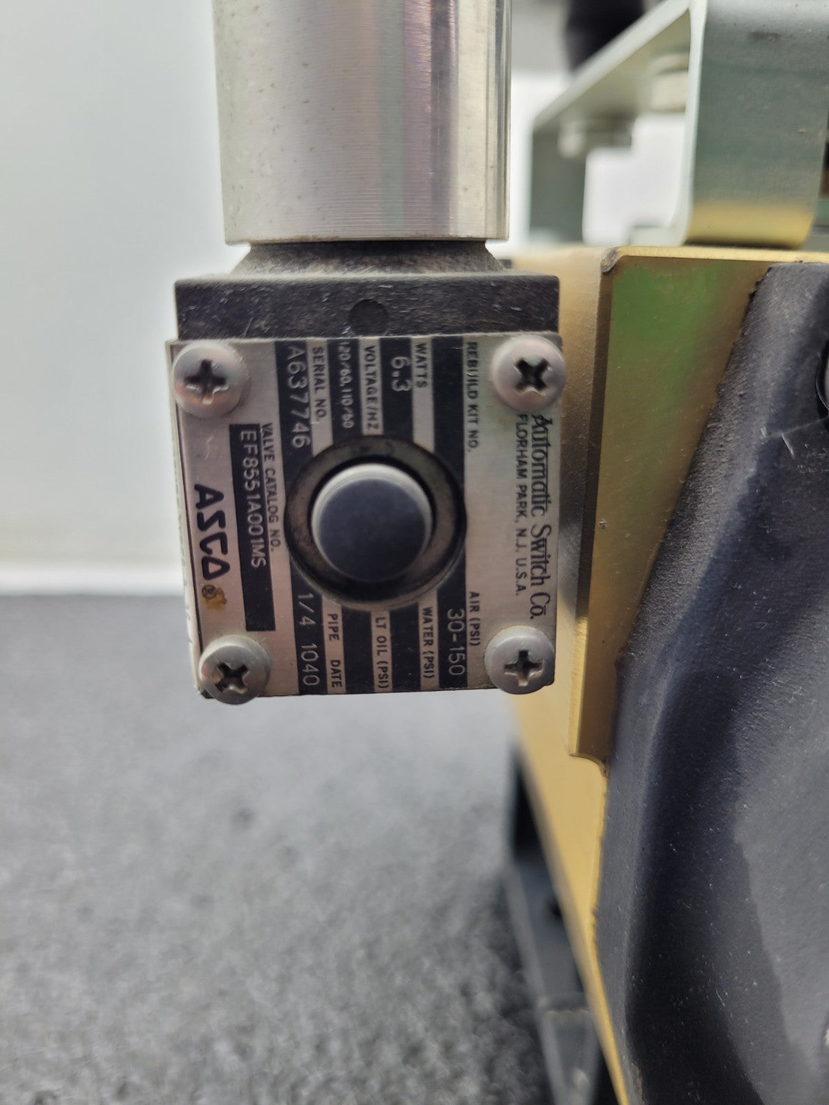 Moniteur Sentinel Sirca AP3.5 AMYB-5120 Pnumatic Rotary Value Operator ASCO 8551