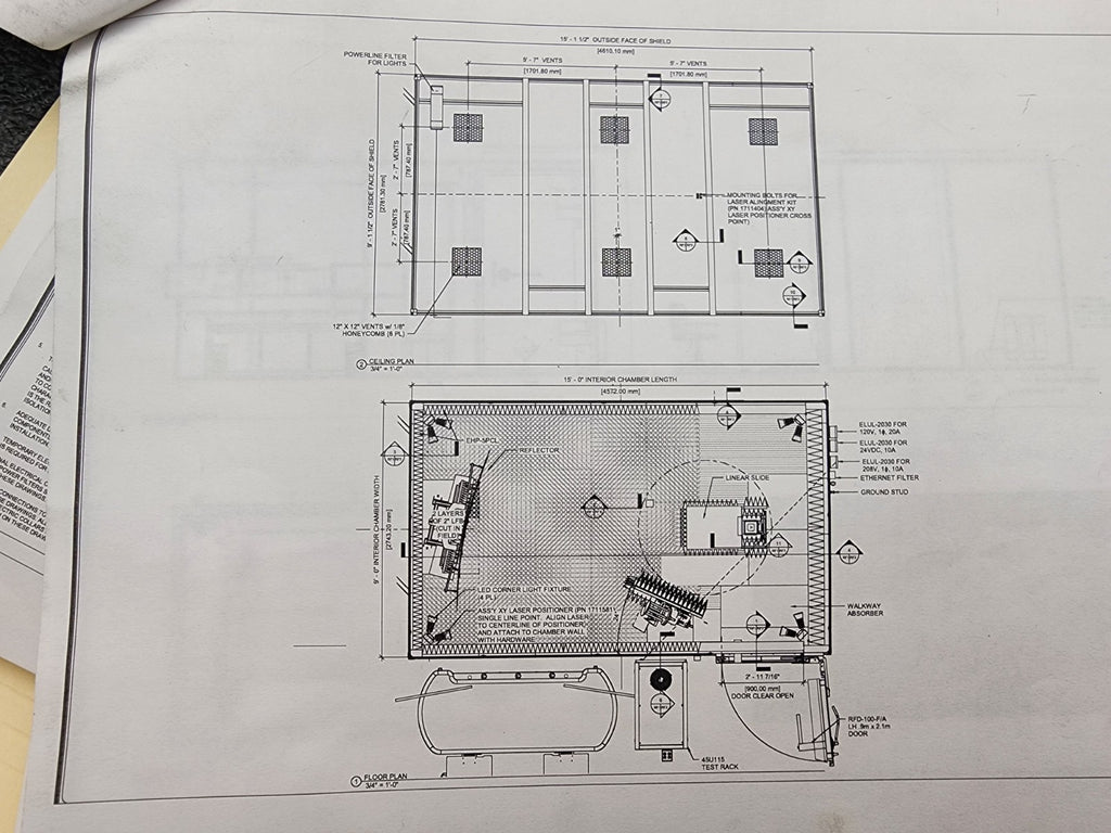 ETS-Lindgren AMS-5703 CATR Compact Antenna Test Range 5G Anechoic RF Chamber