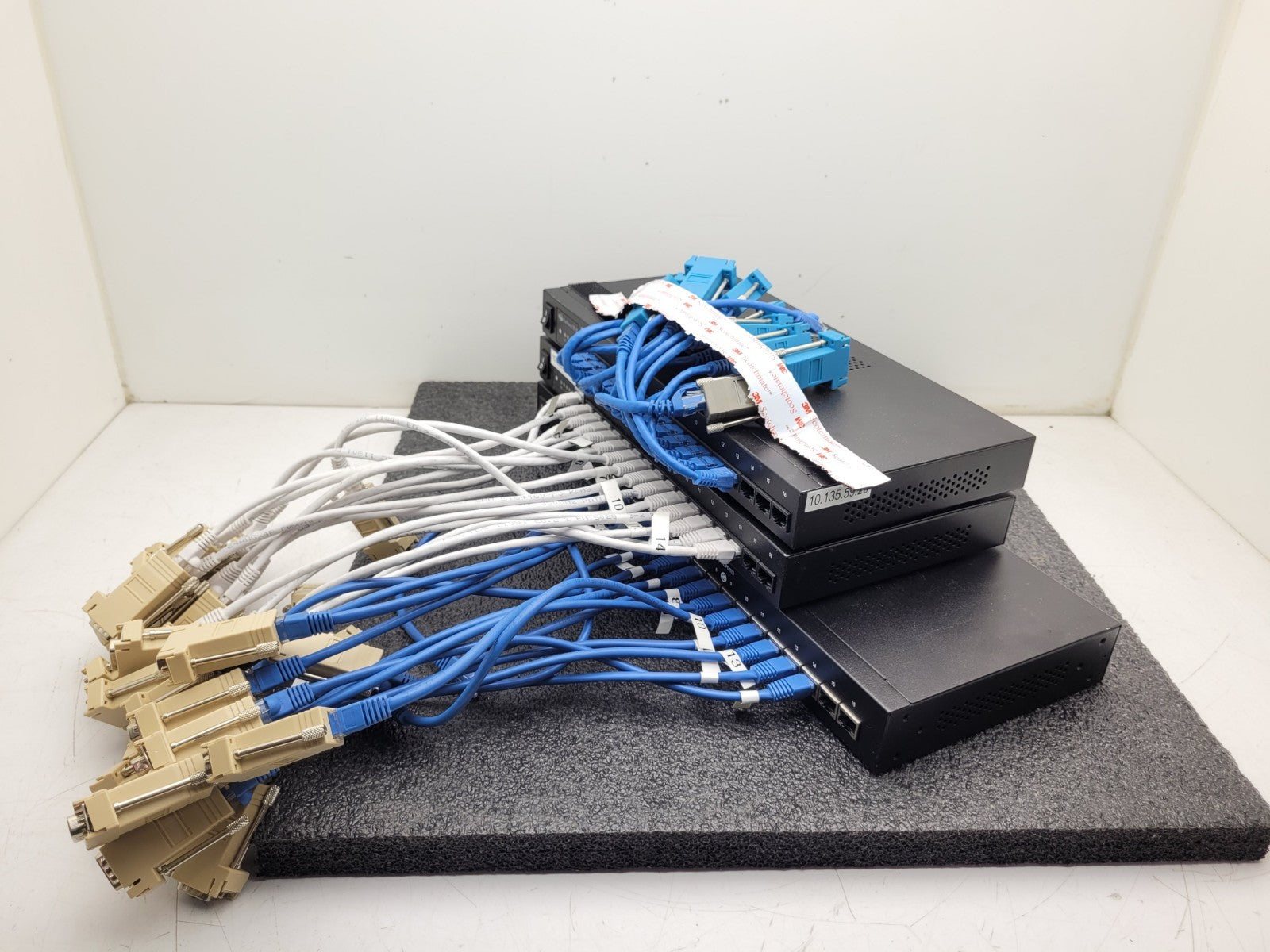 Lot of 3x Digi PortServer TS 16 MEI 16-Port Ethernet to Serial Terminal Server