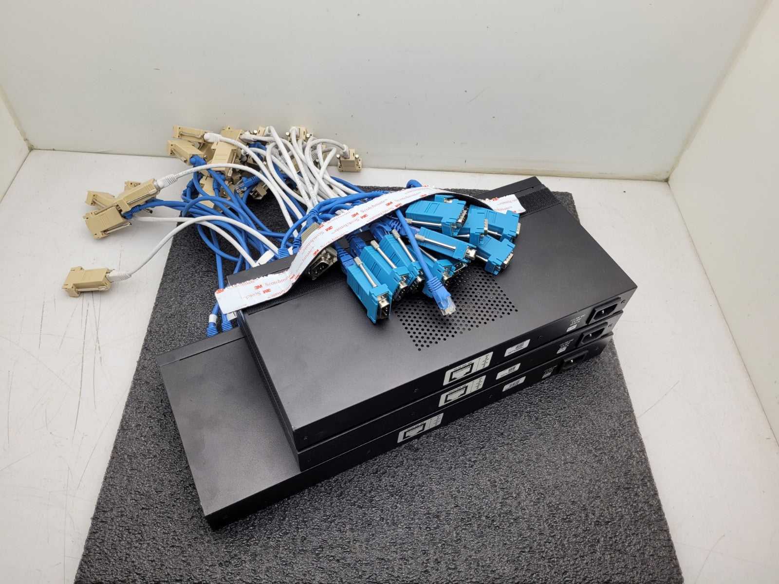 Lot of 3x Digi PortServer TS 16 MEI 16-Port Ethernet to Serial Terminal Server