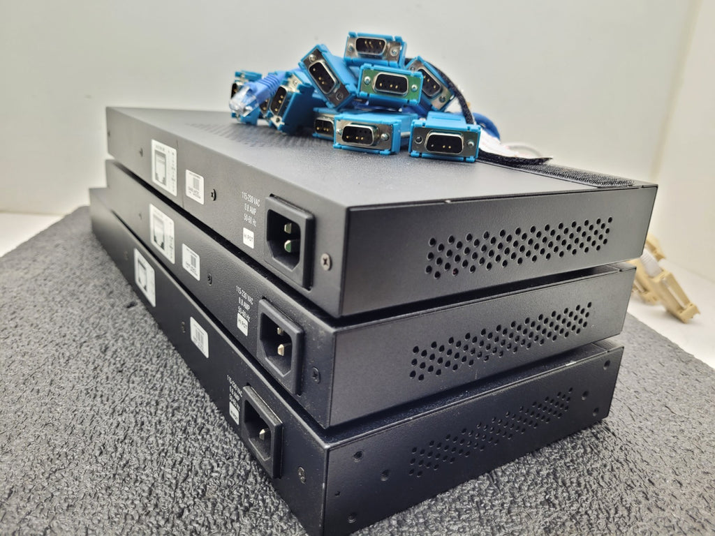 Lot of 3x Digi PortServer TS 16 MEI 16-Port Ethernet to Serial Terminal Server