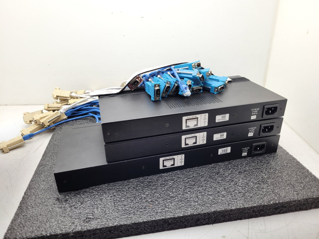 Lot of 3x Digi PortServer TS 16 MEI 16-Port Ethernet to Serial Terminal Server