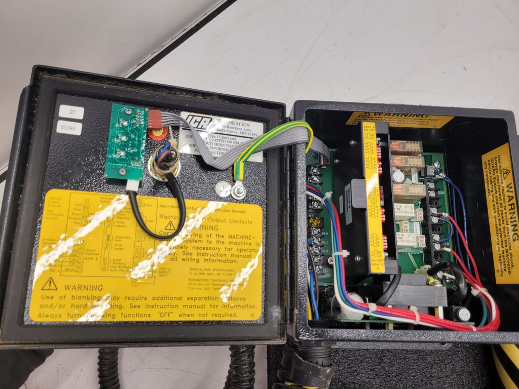 BANNER MGCA-4A Machine-Guard Control Box Light Curtain MGR1216A MGE1216A Mirrors