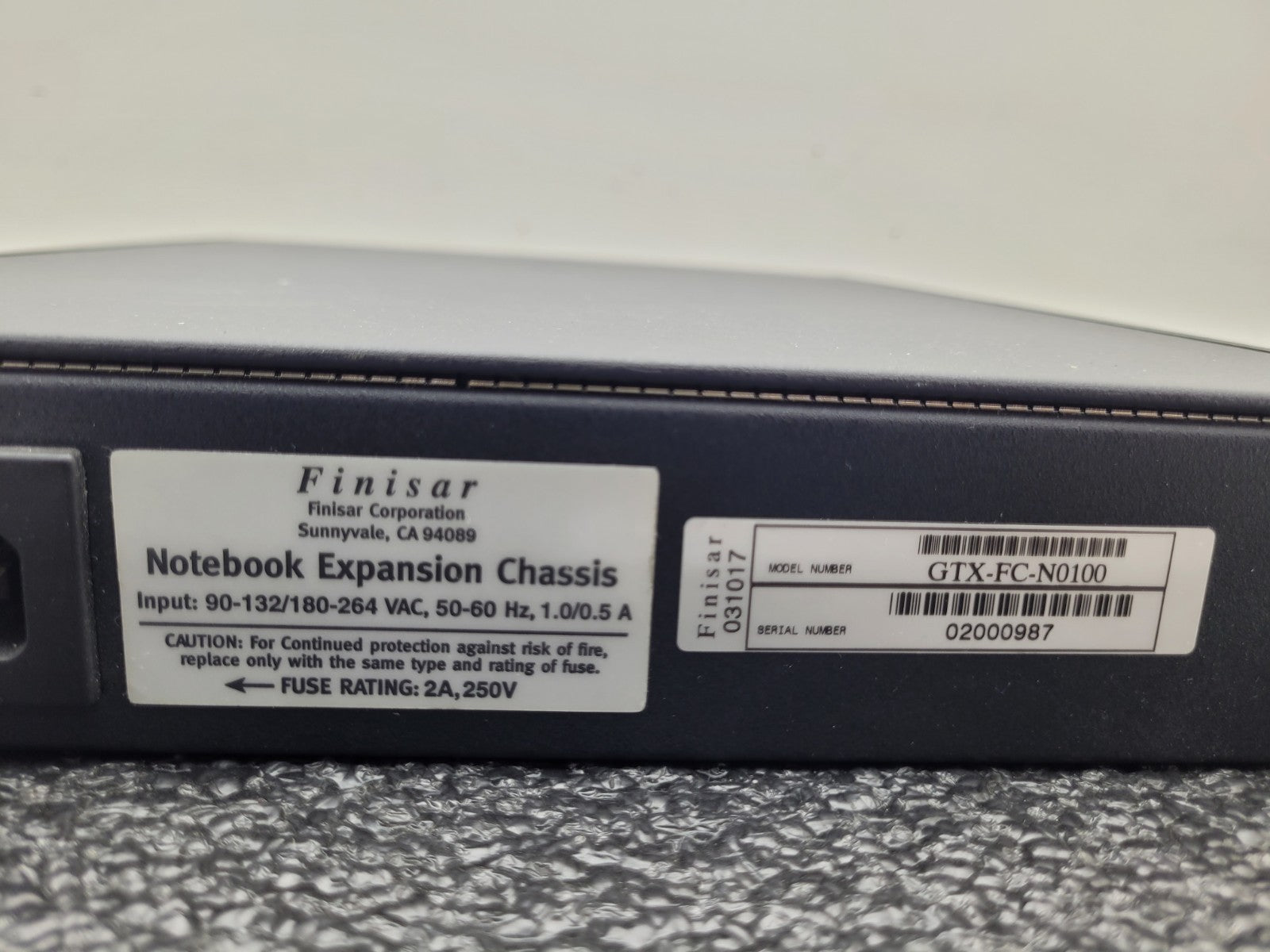 FINISAR GTX-GE-P1000 Gigabit Ethernet Traffic System + Exp Chassis Broken Screen