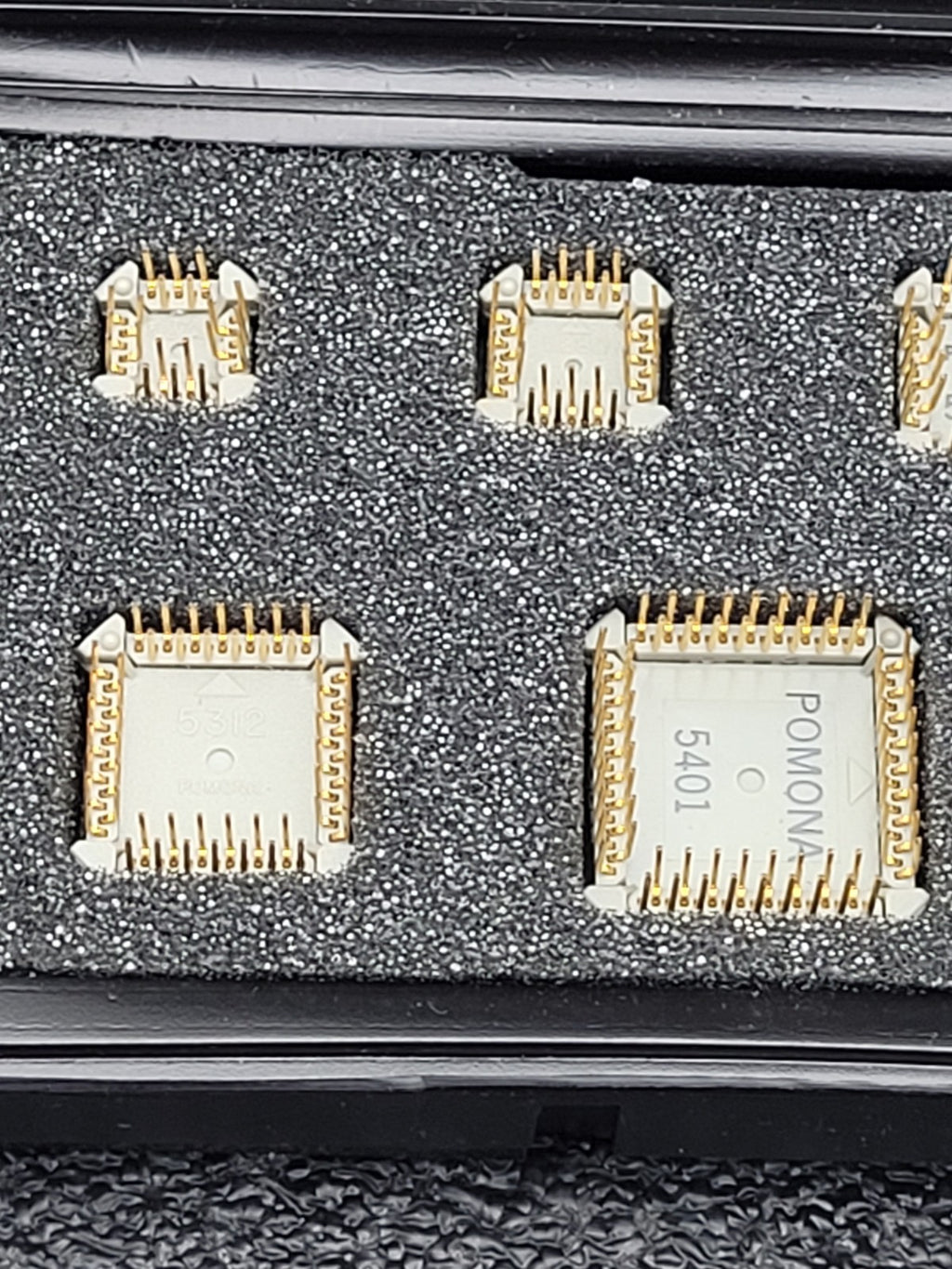 ITT Pomona 5515A PLCC Clip Kit Set Of 7 Socket Chip 20 28 32 44 52 68 84 Pins