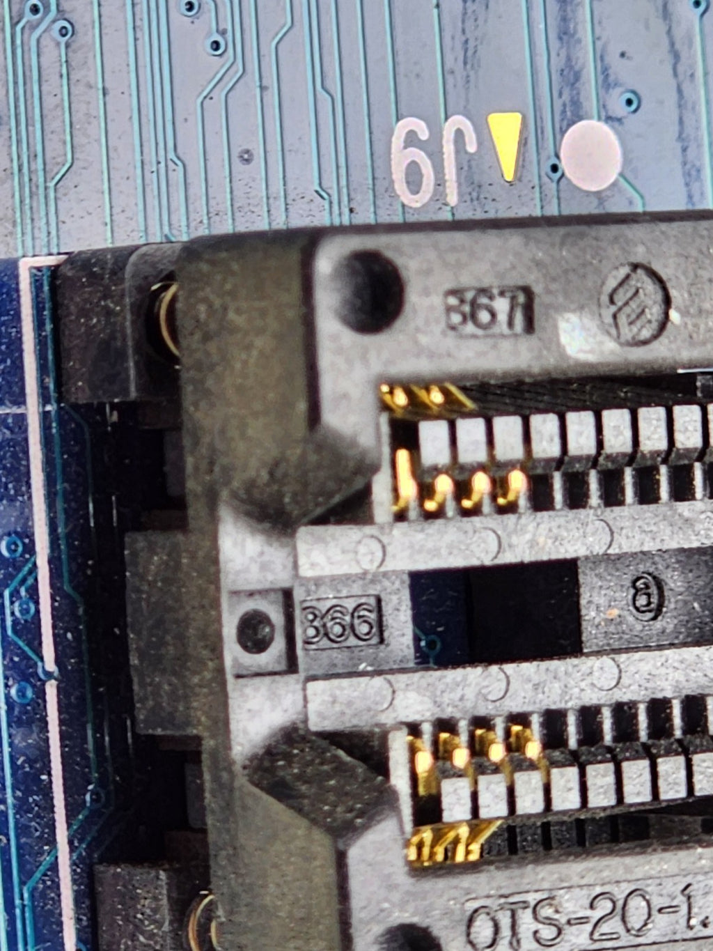 BP Microsystems  Socket Card SM08SHL LX4ASM08HL Programmer Adapter 8 Pin SOIC