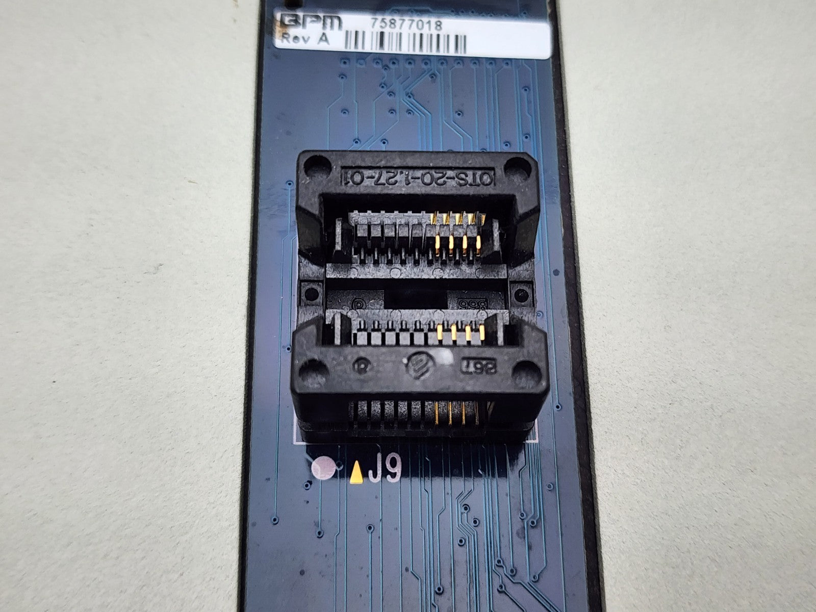 BP Microsystems  Socket Card SM08SHL LX4ASM08HL Programmer Adapter 8 Pin SOIC