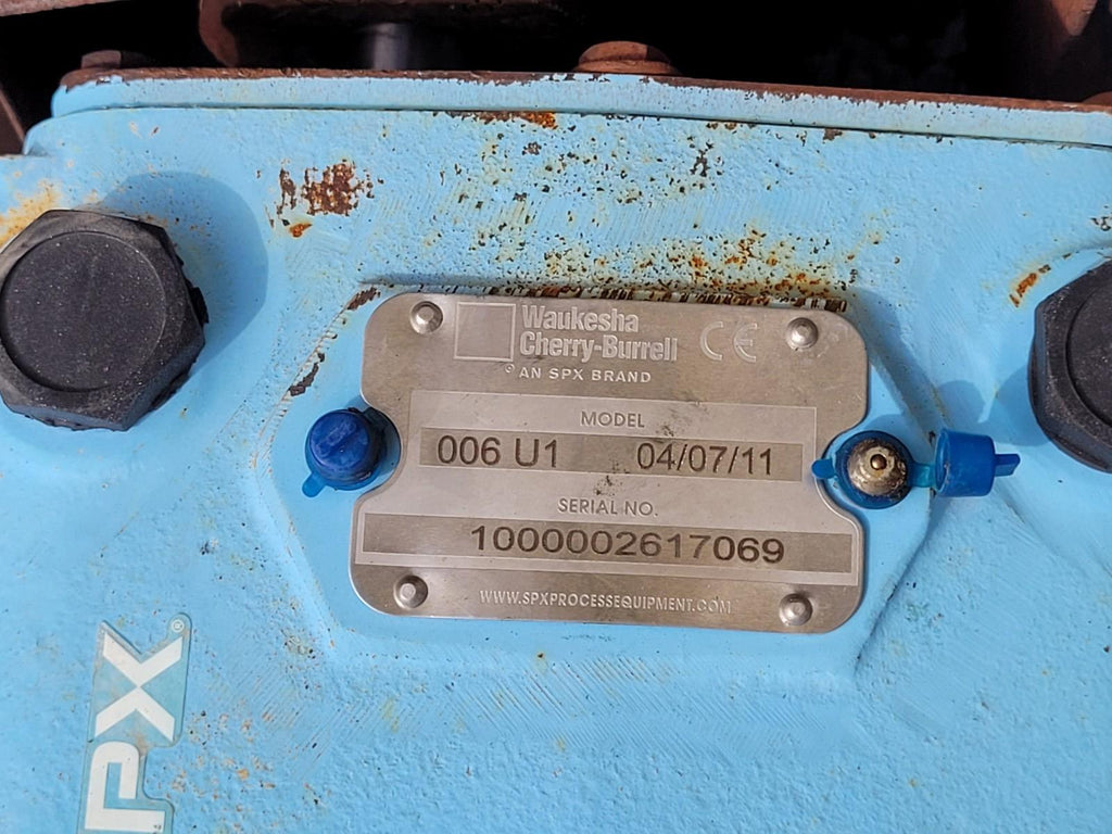 Waukesha Cherry Burrell SPX-Flow Universal 006 U1 Positive Displacement Pump PDD