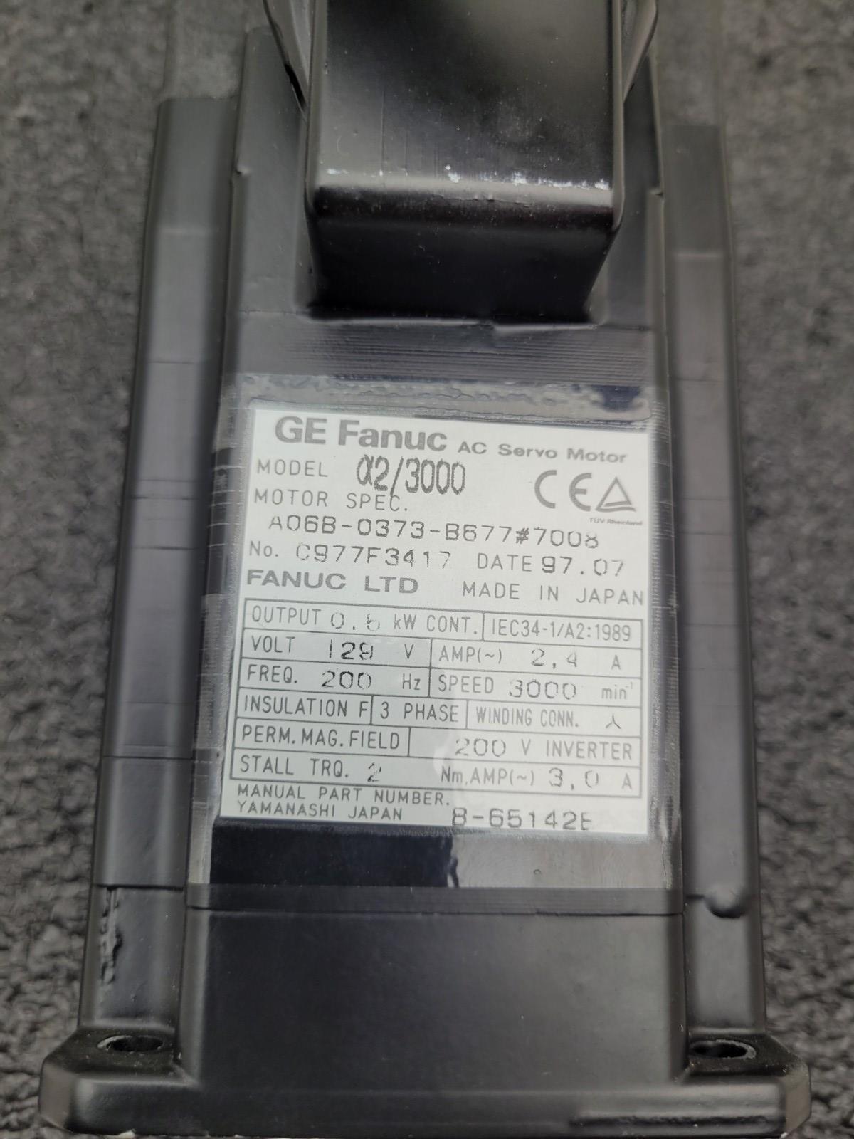 GE Fanuc A2/3000 A06B-0373-B677#7008 A06B0373B6777008 AC Servo Motor