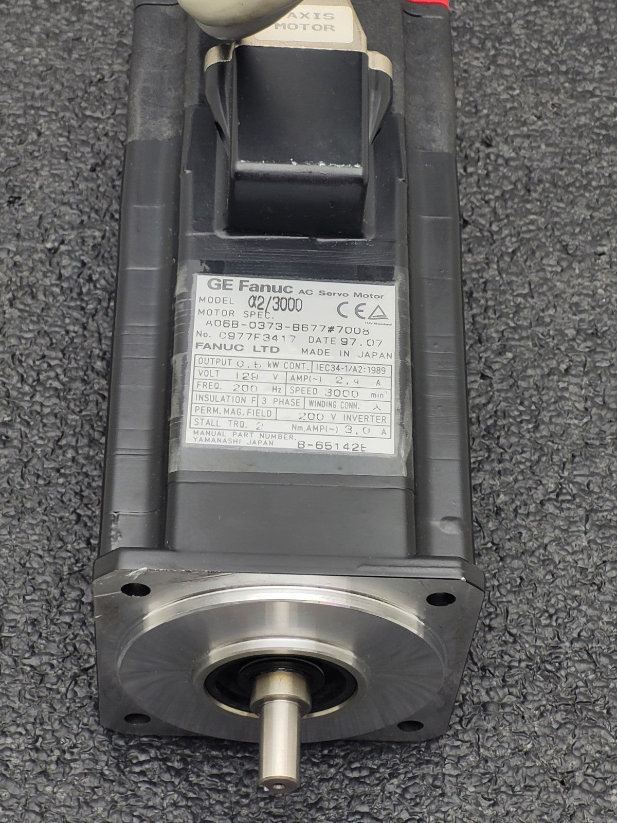 GE Fanuc A2/3000 A06B-0373-B677#7008 A06B0373B6777008 AC Servo Motor