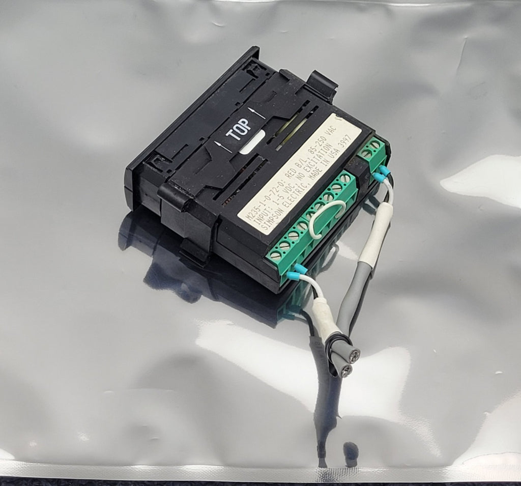 SIMPSON Panel Meter Single Line Red B/L M235-1-0-72-0 250VAC 85-250VAC 1-5VDC