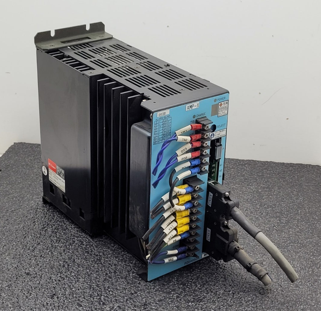 SANYO DENKI AC SERVOMOTOR P5, P50B08100DXS27 / PZ0A050AME1S00 Servo Amplifier PZ