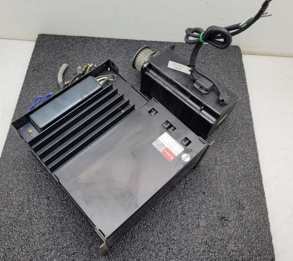 SANYO DENKI AC SERVOMOTOR P5, P50B08100DXS27 / PZ0A050AME1S00 Servo Amplifier PZ