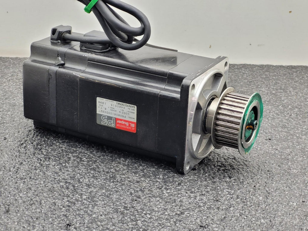 SANYO DENKI AC SERVOMOTOR P5, P50B08100DXS27 / PZ0A050AME1S00 Servo Amplifier PZ