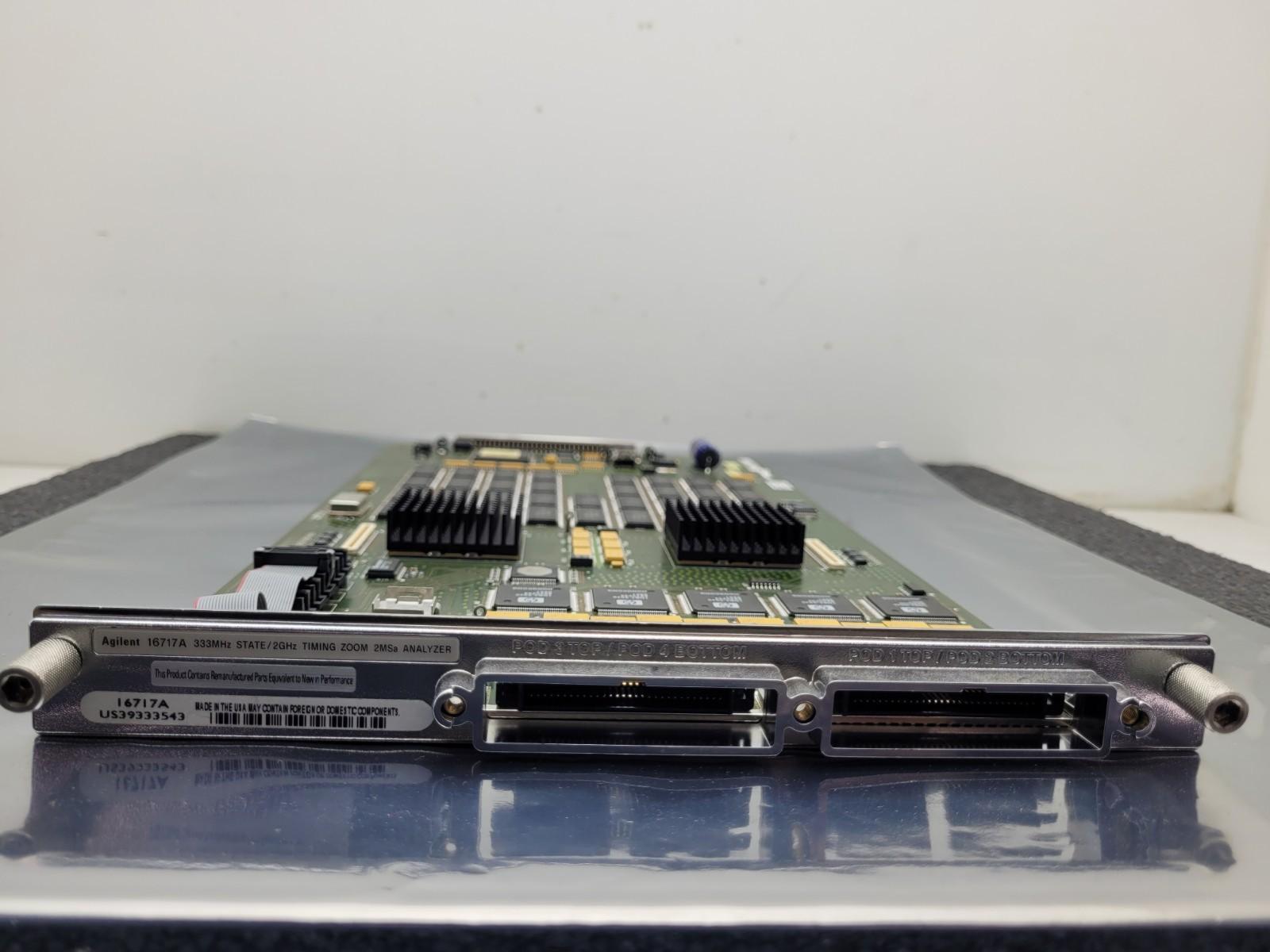 HP AGILENT 16717A 333MHz STATE / 2GHz TIMING ZOOM 2MSa ANALYZER with Cables