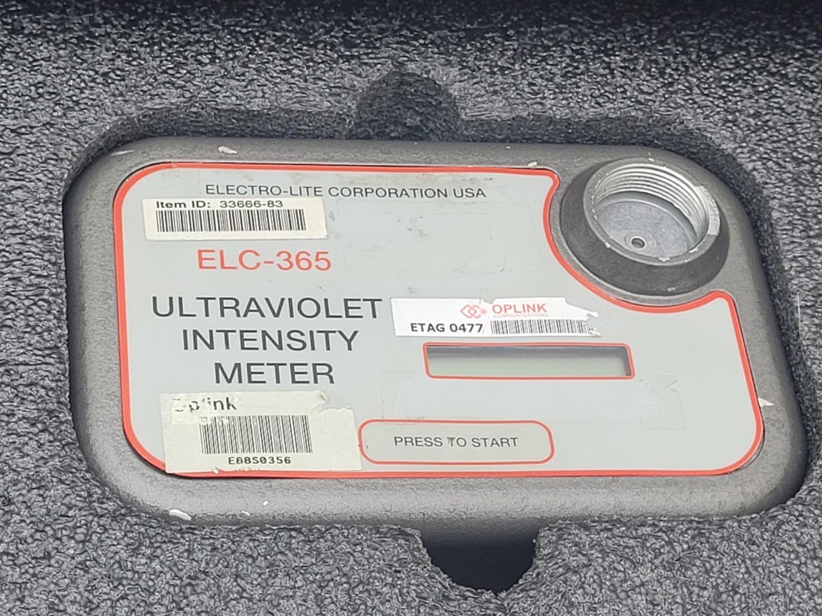 ELC-365 ULTRAVIOLET INTENSITY METER  SENSOR HEAD powers up