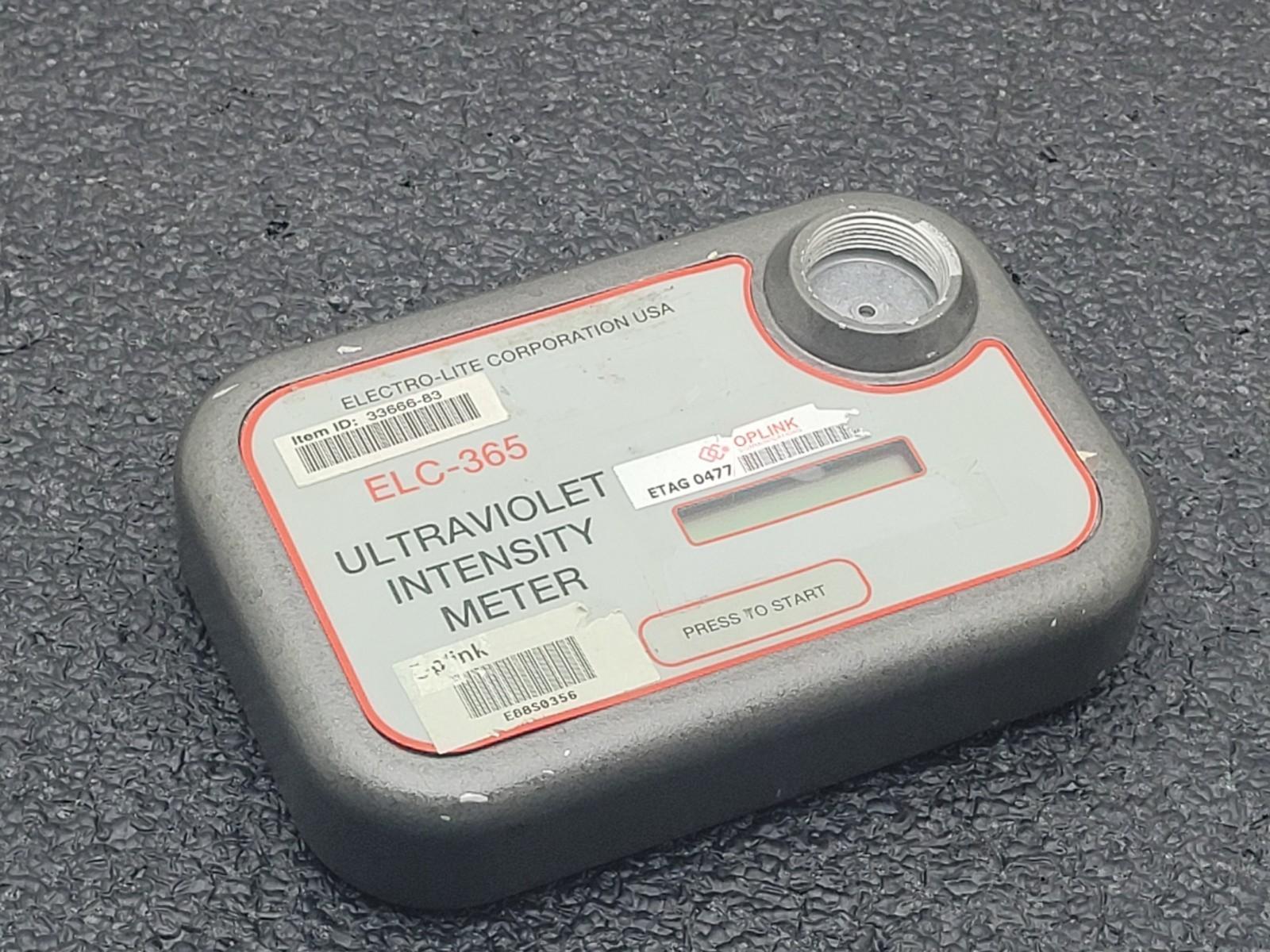 ELC-365 ULTRAVIOLET INTENSITY METER  SENSOR HEAD powers up