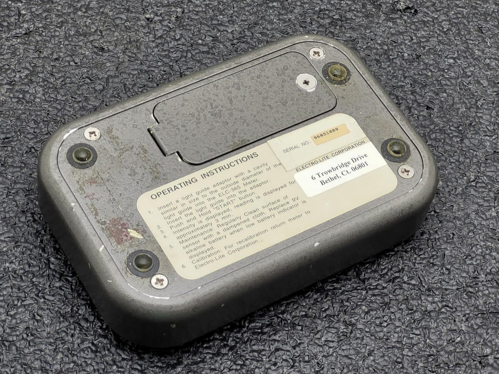 ELC-365 ULTRAVIOLET INTENSITY METER  SENSOR HEAD powers up