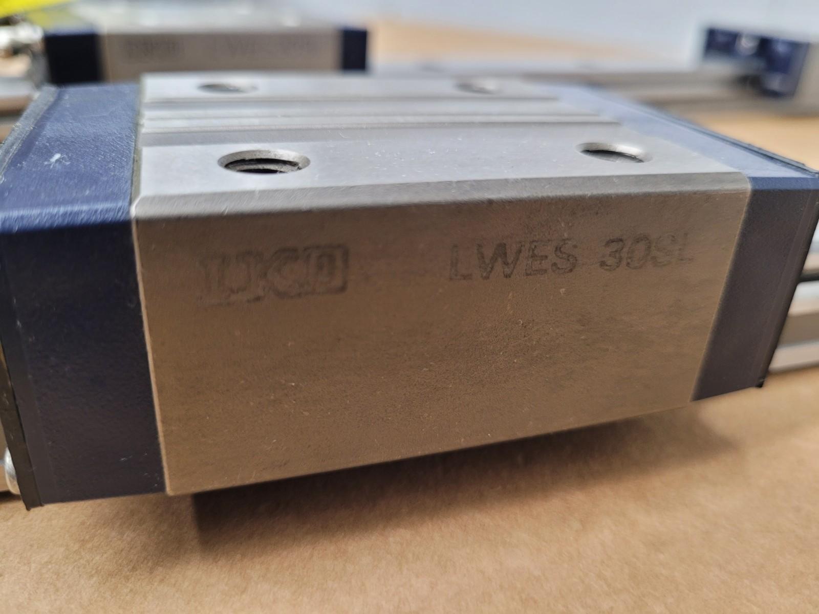 IKO LWES30SL UCD LWSE 30SL Linear 4x Bearing Block Slide Guide  47" + 17" LWE 30