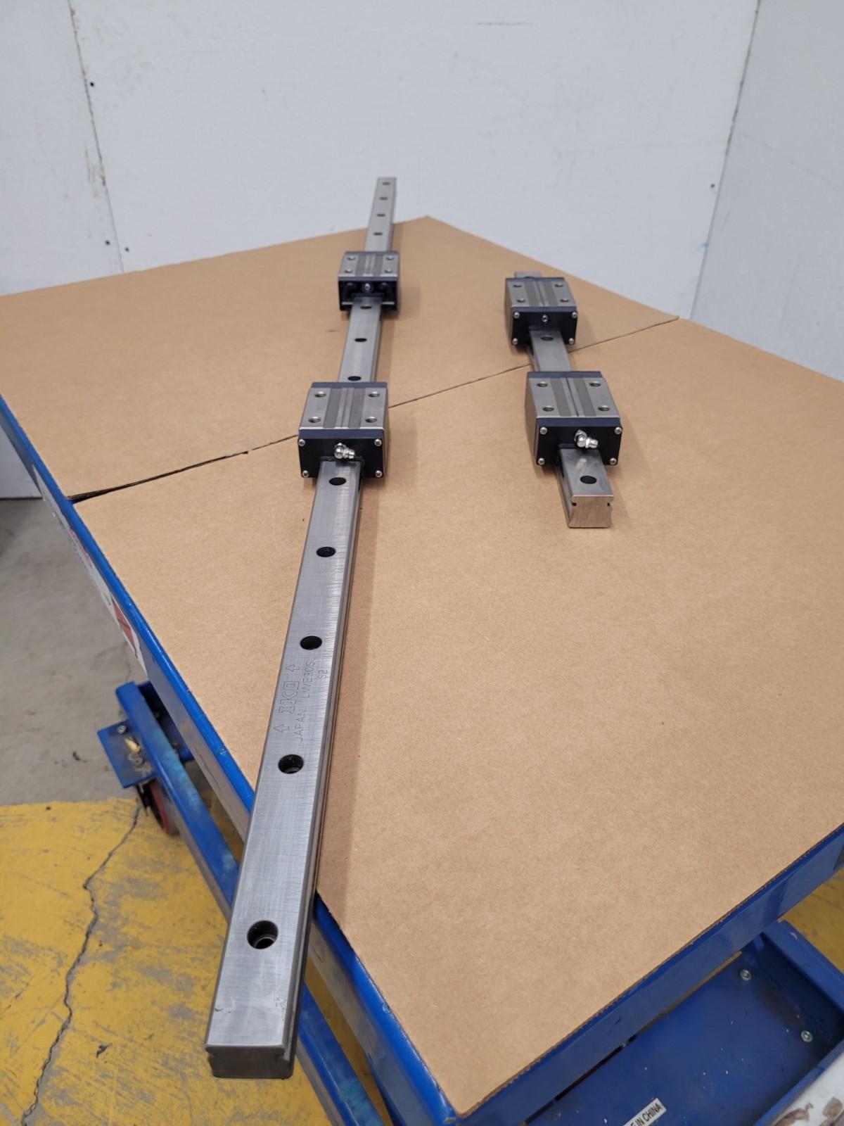 IKO LWES30SL UCD LWSE 30SL Linear 4x Bearing Block Slide Guide  47" + 17" LWE 30