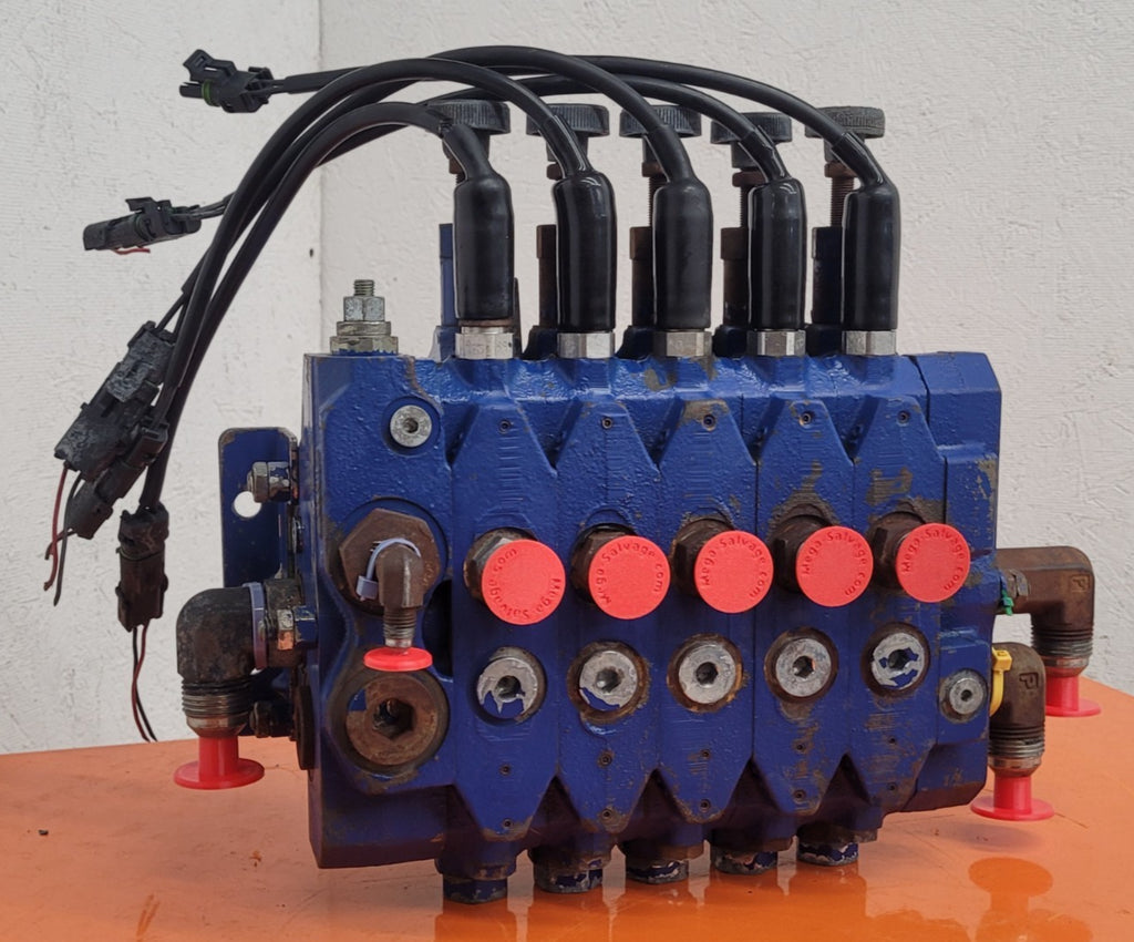 Parker Pulsar? Hydraulic Modular Stackable 5 Valve Stack 2-Way Manual + Solenoid