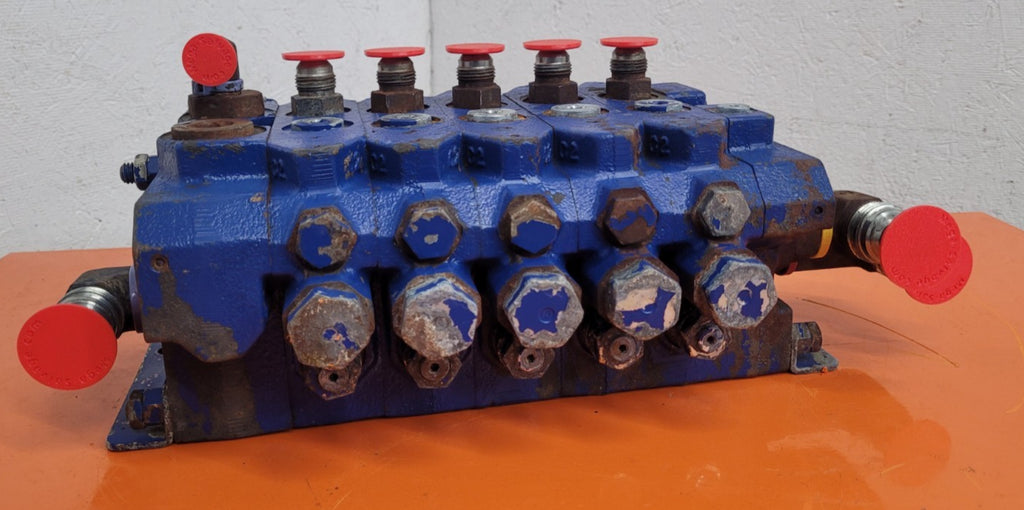 Parker Pulsar? Hydraulic Modular Stackable 5 Valve Stack 2-Way Manual + Solenoid