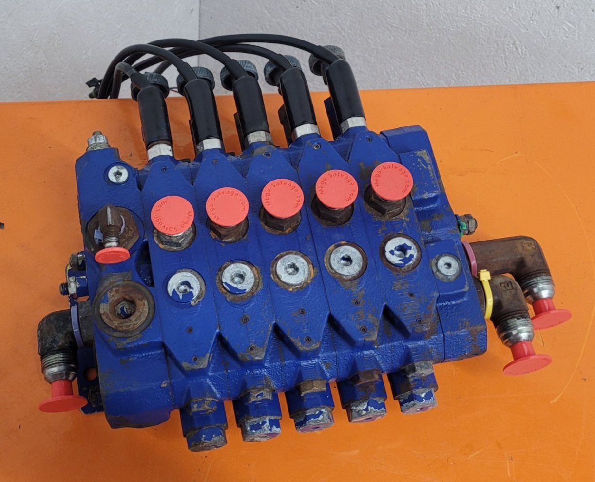 Parker Pulsar? Hydraulic Modular Stackable 5 Valve Stack 2-Way Manual + Solenoid