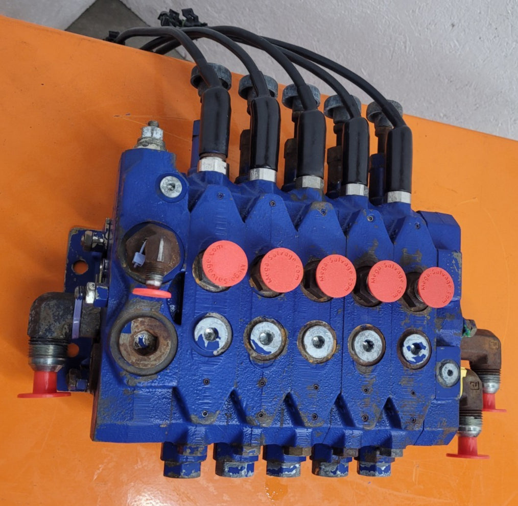 Parker Pulsar? Hydraulic Modular Stackable 5 Valve Stack 2-Way Manual + Solenoid