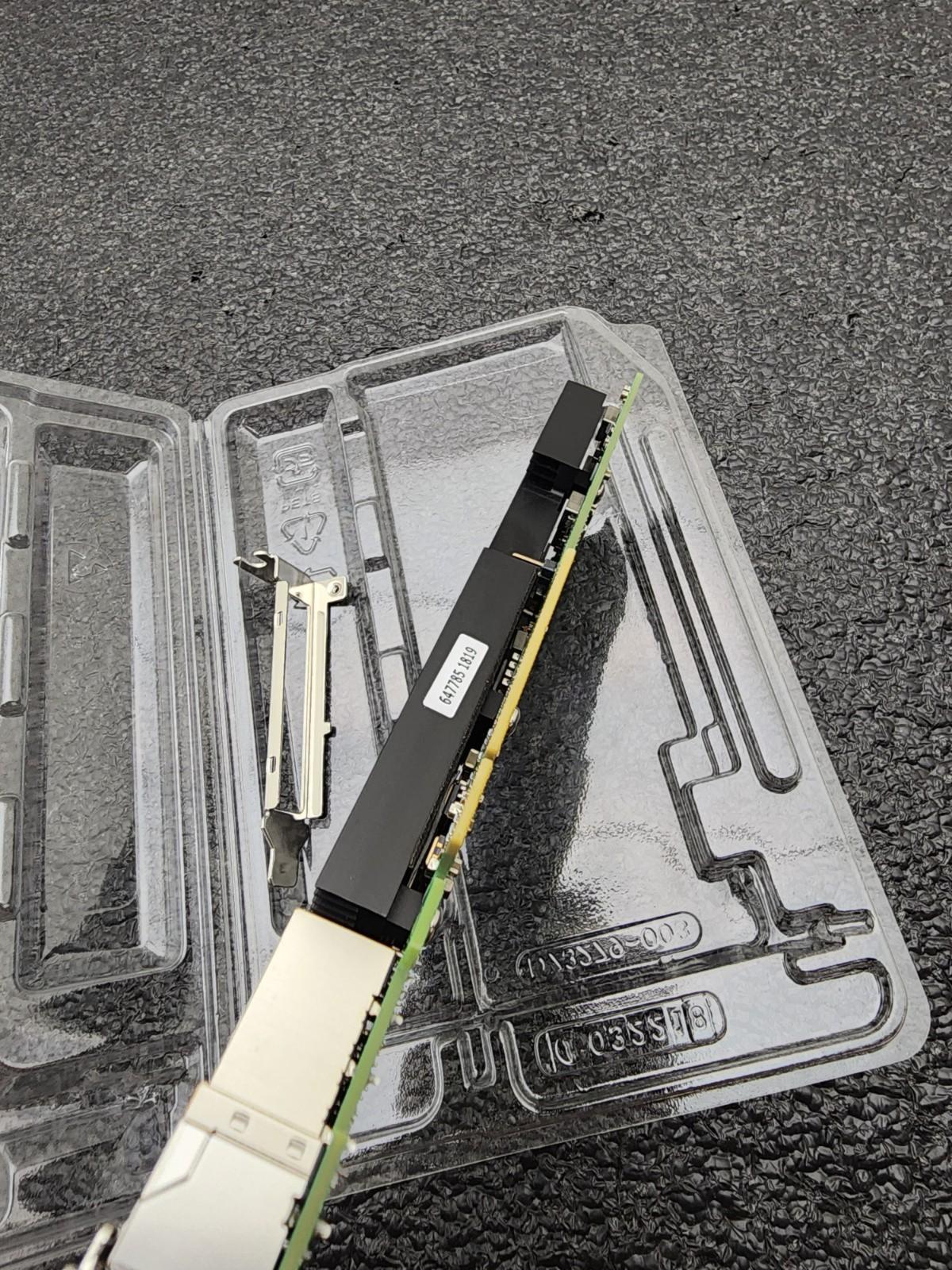 Intel X710-T4 Quad Port 10Gb Ethernet Converged Network Adapter Both Brackets