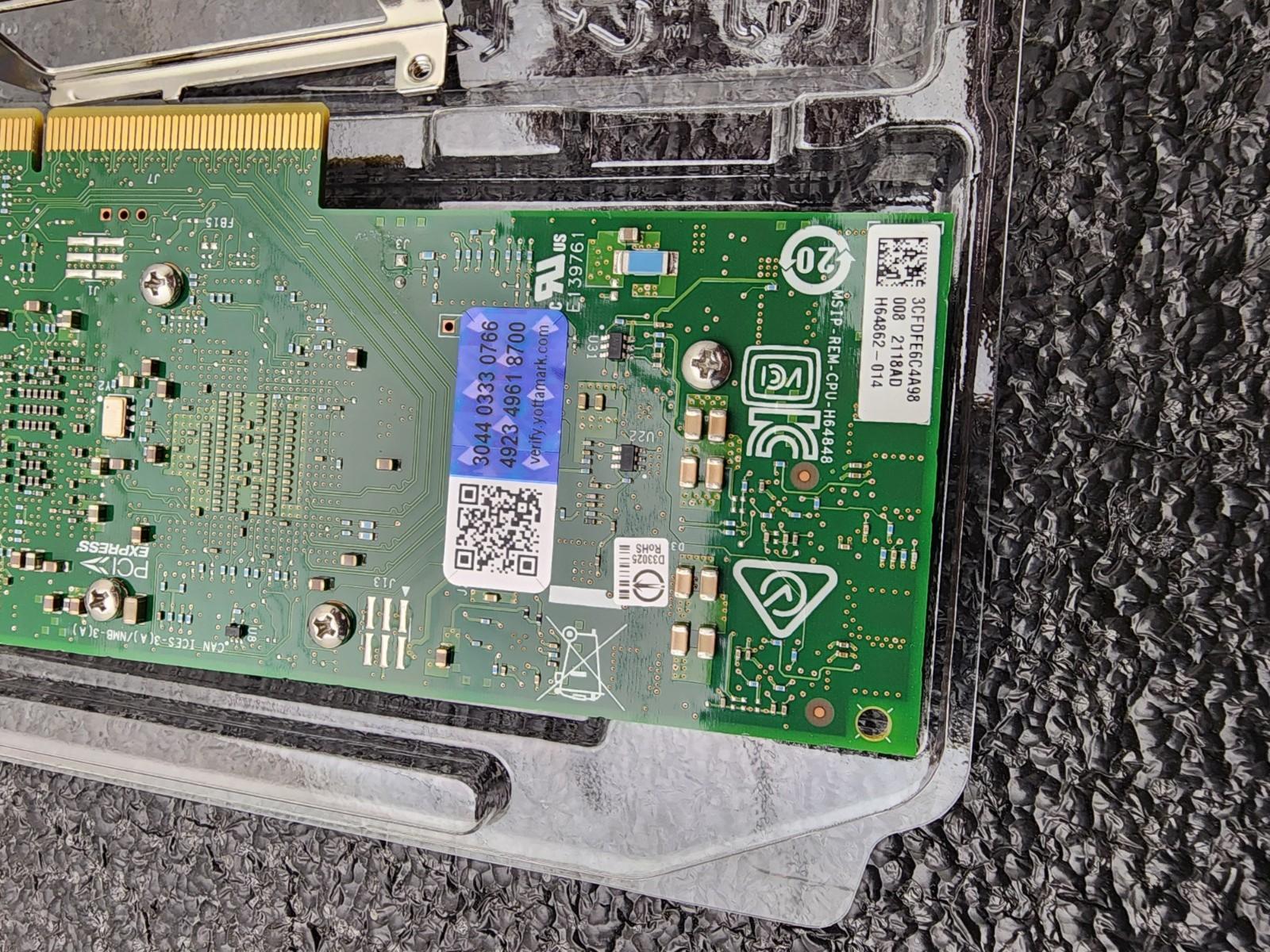 Intel X710-T4 Quad Port 10Gb Ethernet Converged Network Adapter Both Brackets