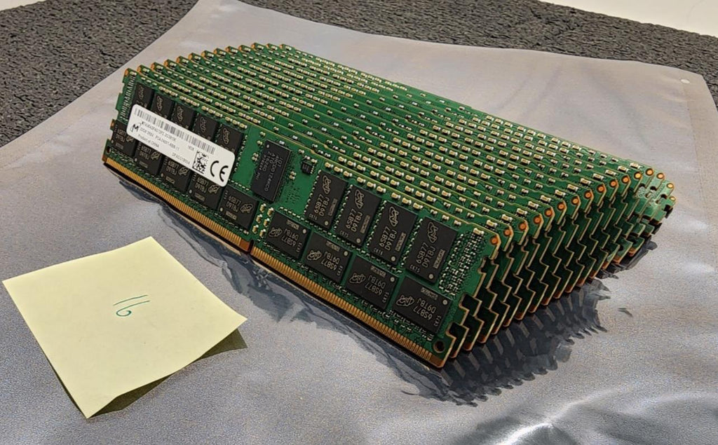 16x Micron 32gb PC4-2400T 2Rx4 DDR4 ECC Server Memory MTA36ASF4G72PZ-2G3B1IK