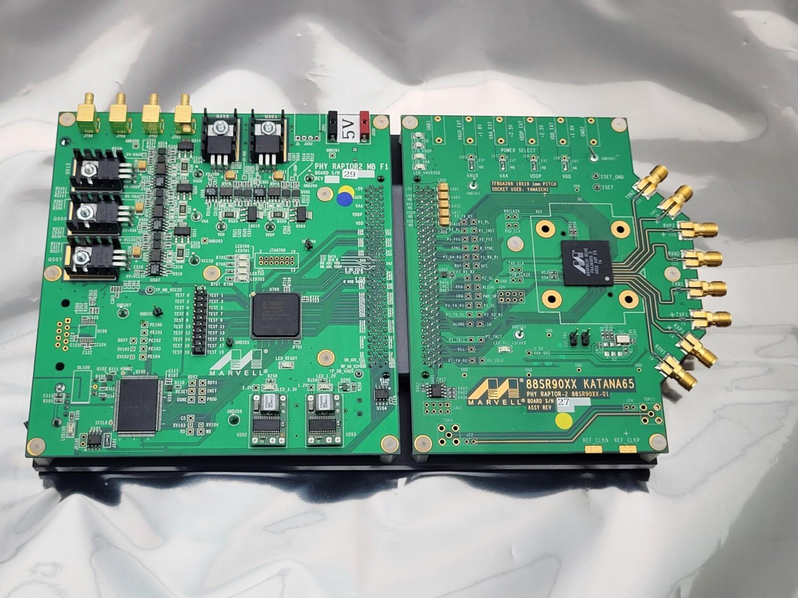 Marvell PHY Raptor2 MB F1 Modular Development Board 88SR90XX Katana65 Yamaichi