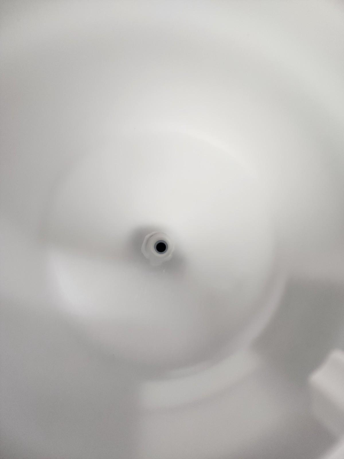 Ace Roto-Mold NSF 3.5 Gallon White Cylinder Conical Bottom Tank SP003.5SWOS