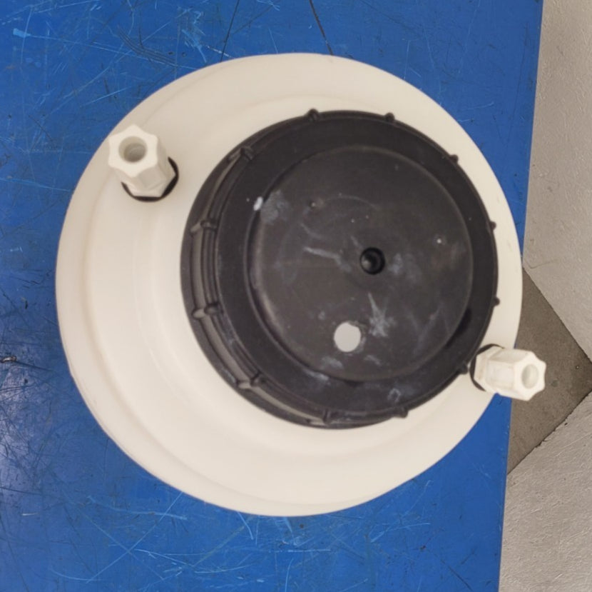 Ace Roto-Mold NSF 3.5 Gallon White Cylinder Conical Bottom Tank SP003.5SWOS