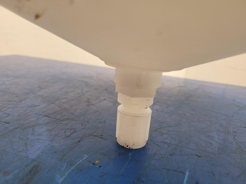 Ace Roto-Mold NSF 3.5 Gallon White Cylinder Conical Bottom Tank SP003.5SWOS