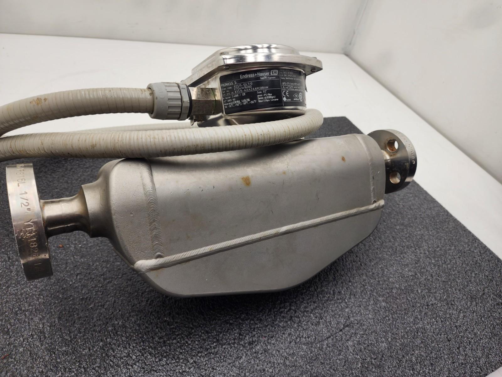 Endress+Hauser PROMASS S Mass Flowmeter 83S15-1DL7/0 Flow Controller Sensor 1/2"