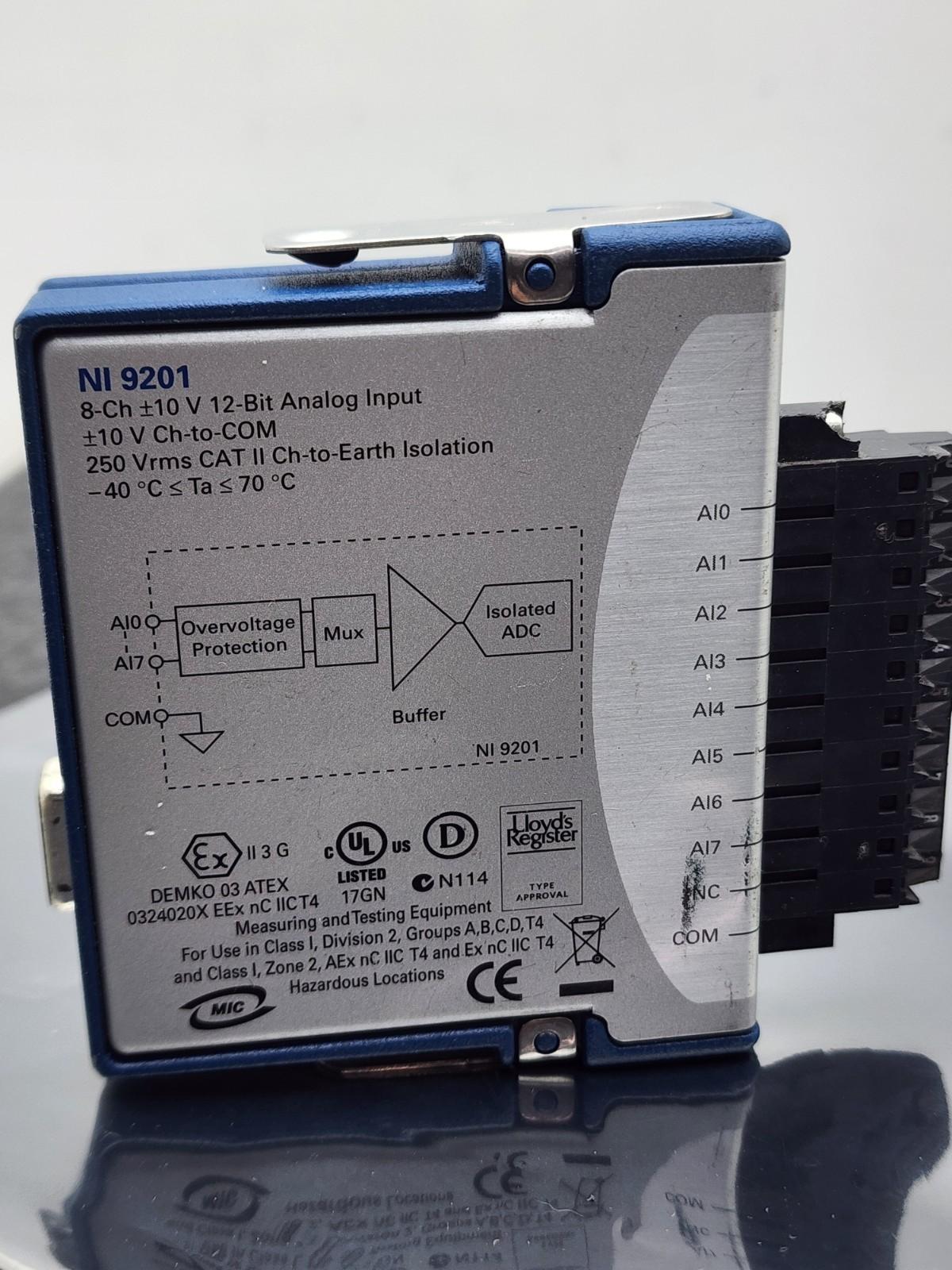 National Instruments NI 9201 8 Channel cDAQ Analog Input Module Screw Terminal
