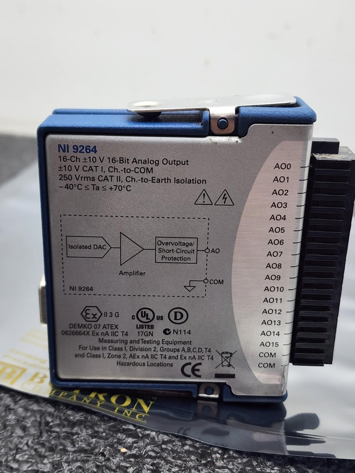 National Instruments NI 9264 16 Channel cDAQ Analog Input Module Screw Terminal