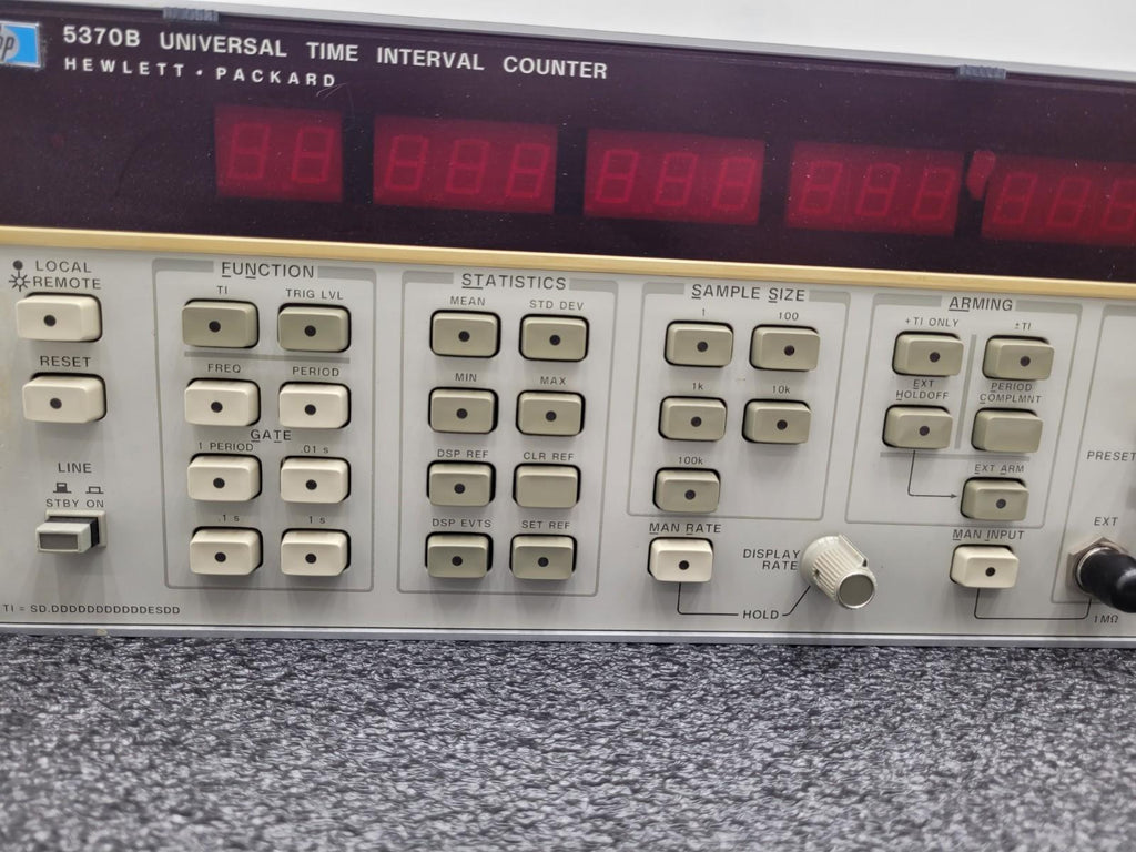 HP 5370B Precision Time-Interval Universal Counter 0.1 Hz to 100 MHz