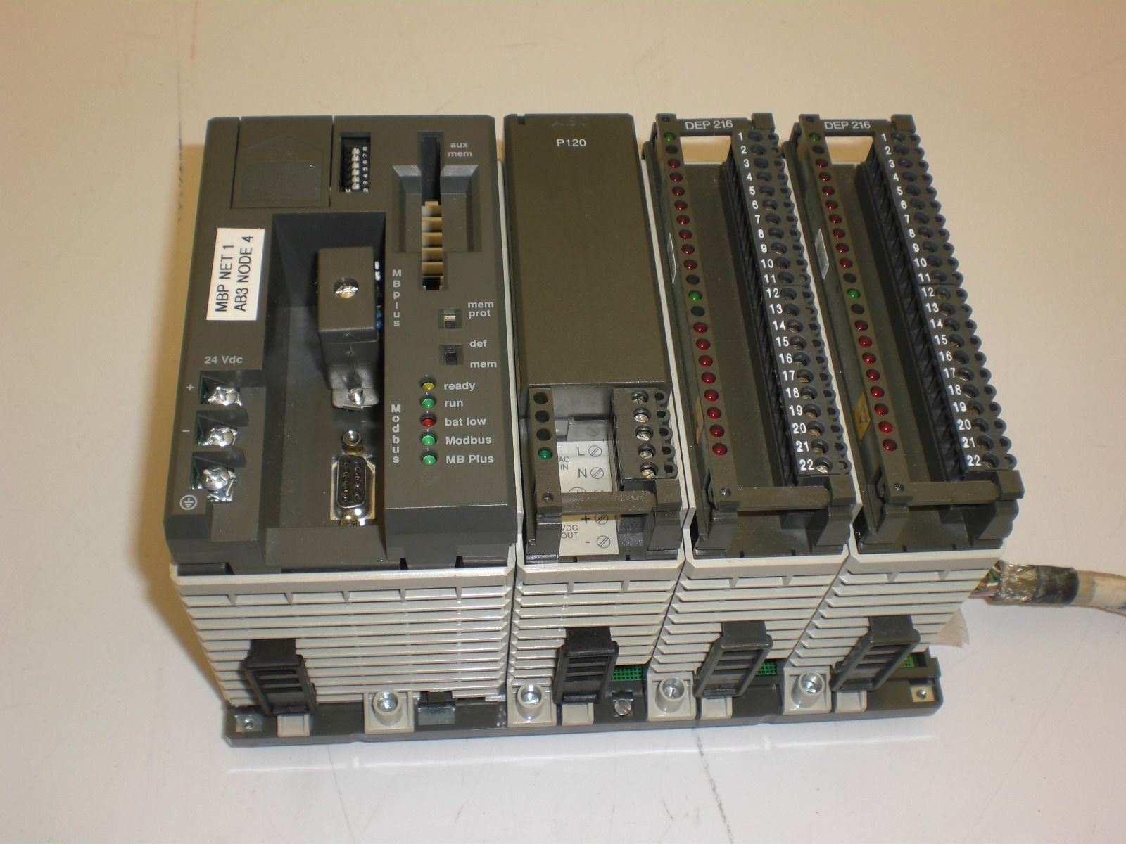 Schneider Automation Modicon PC-A984-145 CPU Controller, AEG P120, AEG DEP-216
