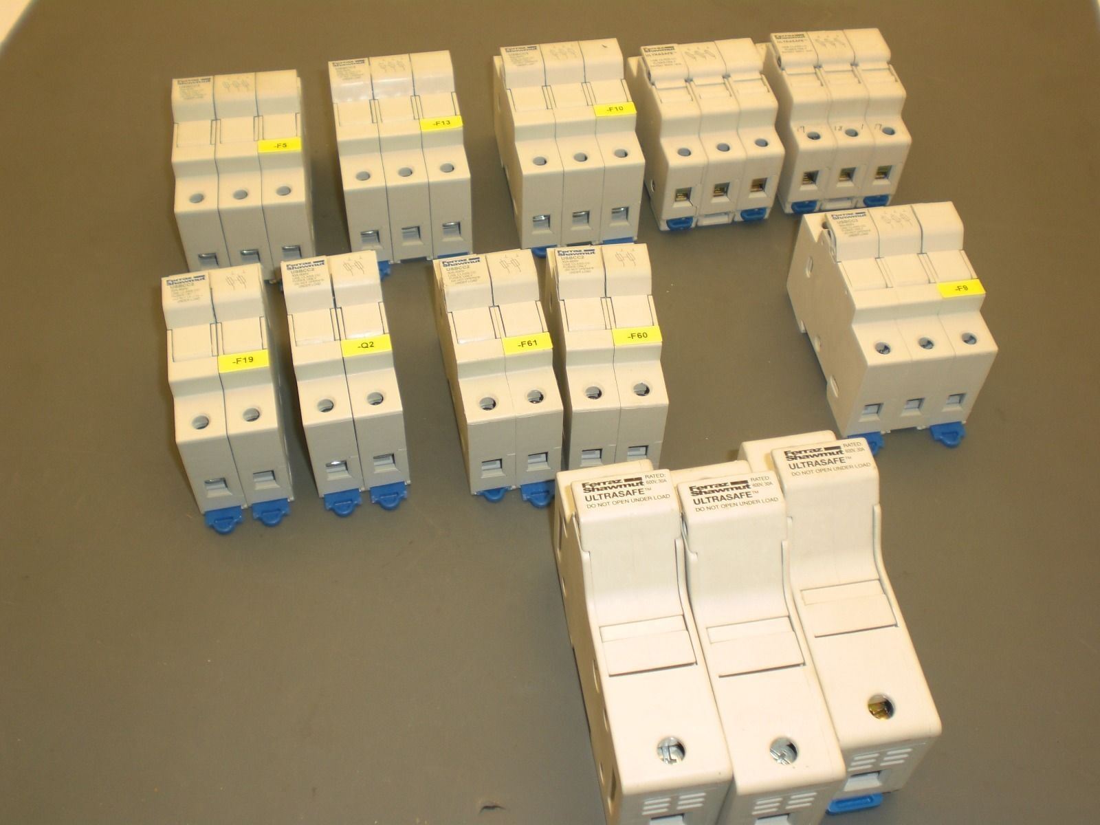 Ferraz Shawmut Ultrasafe & Modulo Star Fuse Holders - Lot of 13