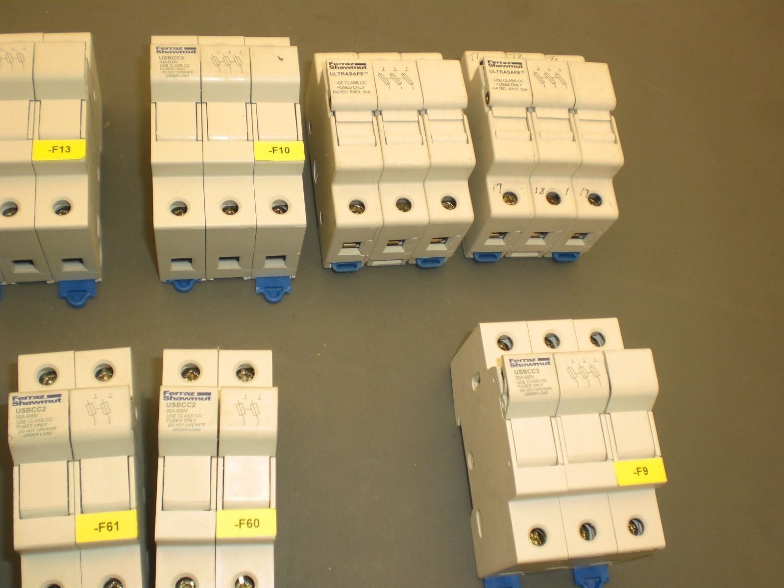 Ferraz Shawmut Ultrasafe & Modulo Star Fuse Holders - Lot of 13