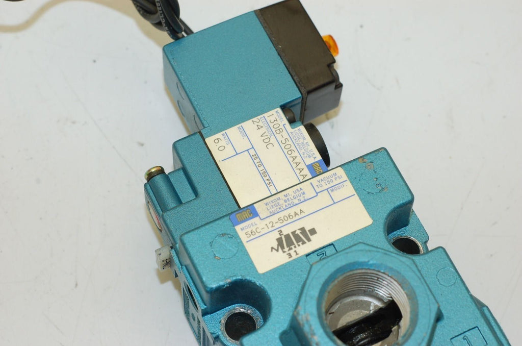 MAC 562-12-506AA Solenoid Valve Pnumatic Manifold 24VDC 6W 3 Port 130B-506AAAA
