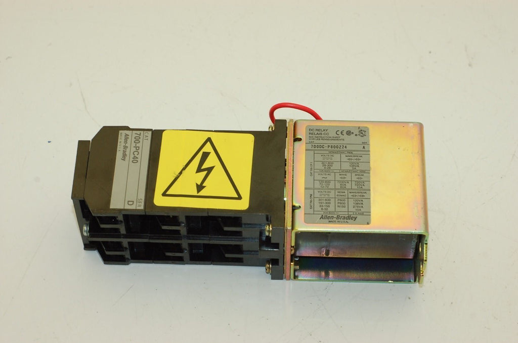 Allen Bradley 700DC-P80024 Industrial Relay, 700-PC40 Relay Deck