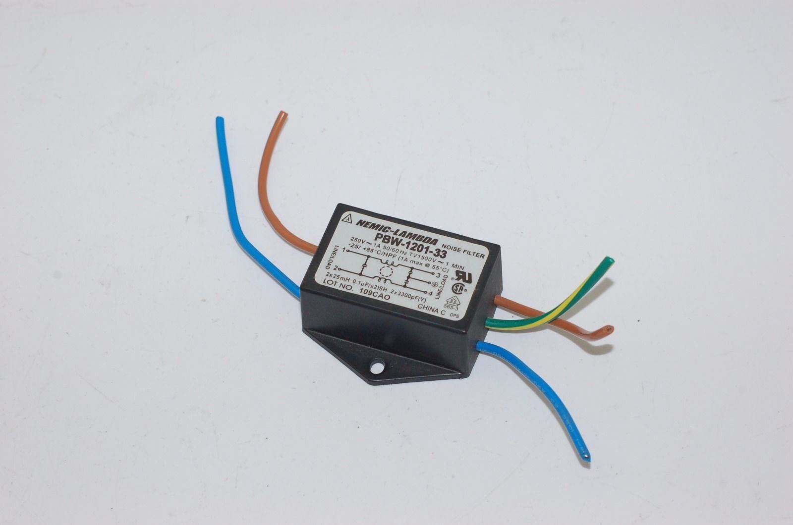 Nemic-Lambda PBW-1201-33 Noise Filter, 250V, 50/60Hz - Lot of 13