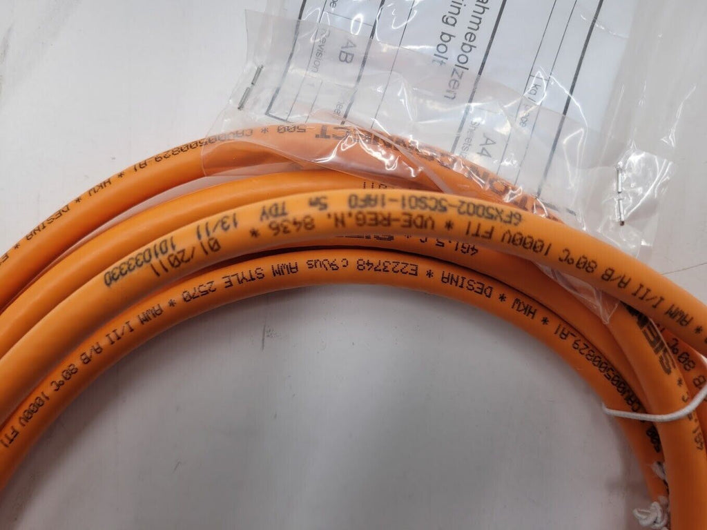 Siemens Servo Motor Power Cable 5M 6FX5002-5CS01-1AF0 1FT/1FT/1PH 5 Meter New