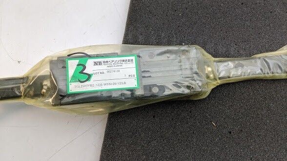 NB SGL25HTFB2 Linear Motion Rail 1232mm L W3 Greasable 1-Rail 2-Blocks NEW