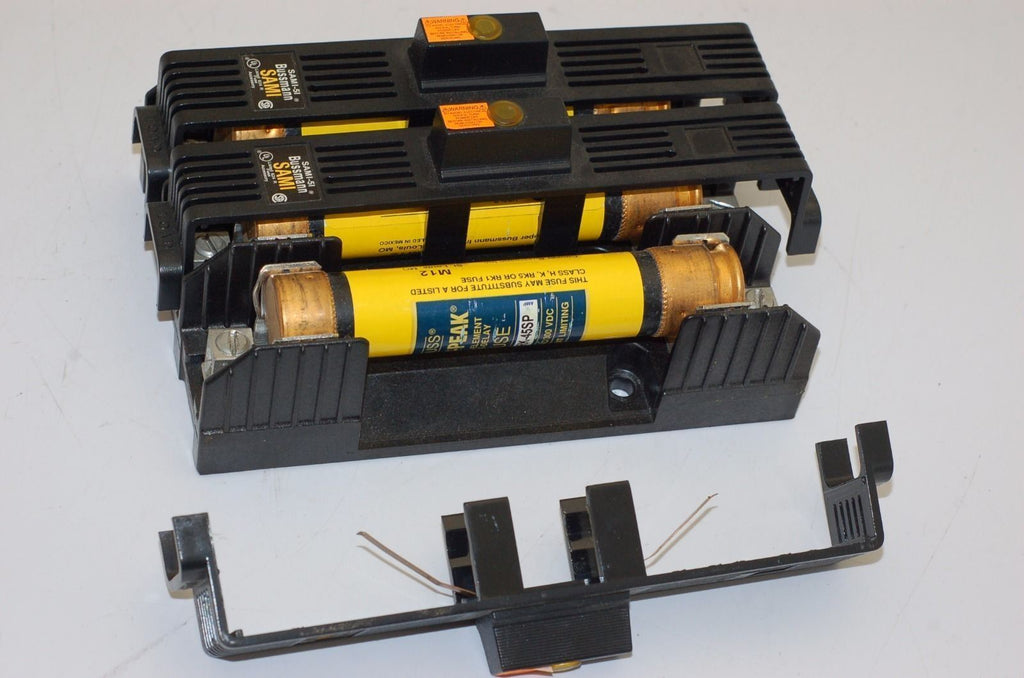 Bussman R60060-3CR Fuse Holder, SAMI-5I Covers, 45A Fuses
